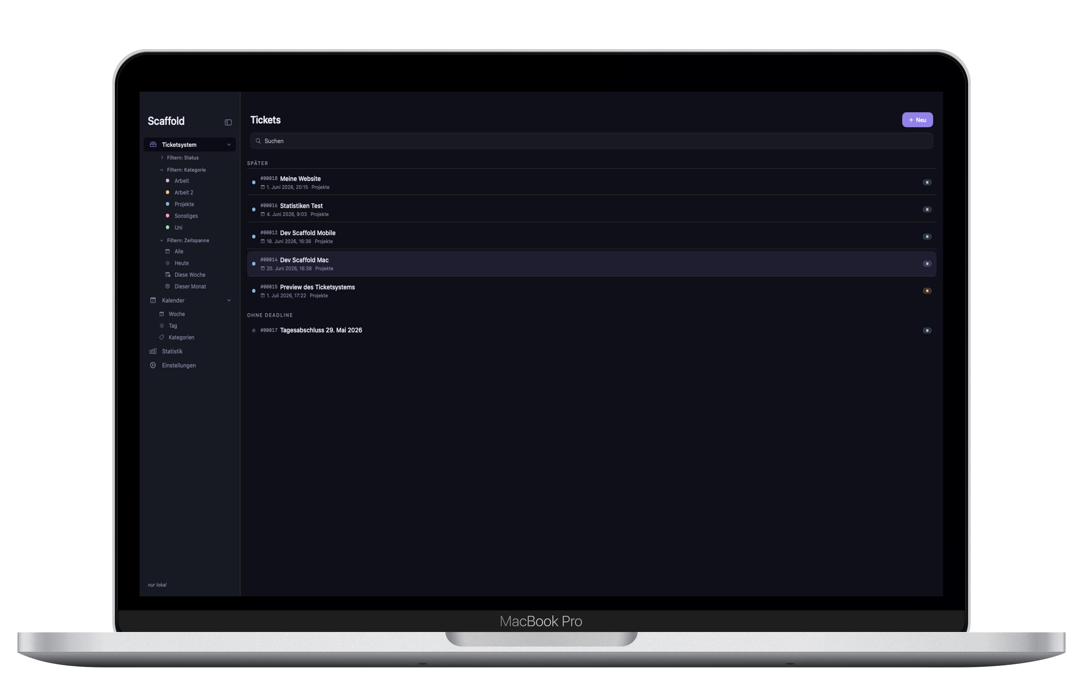 Ticketsystem unter macOS